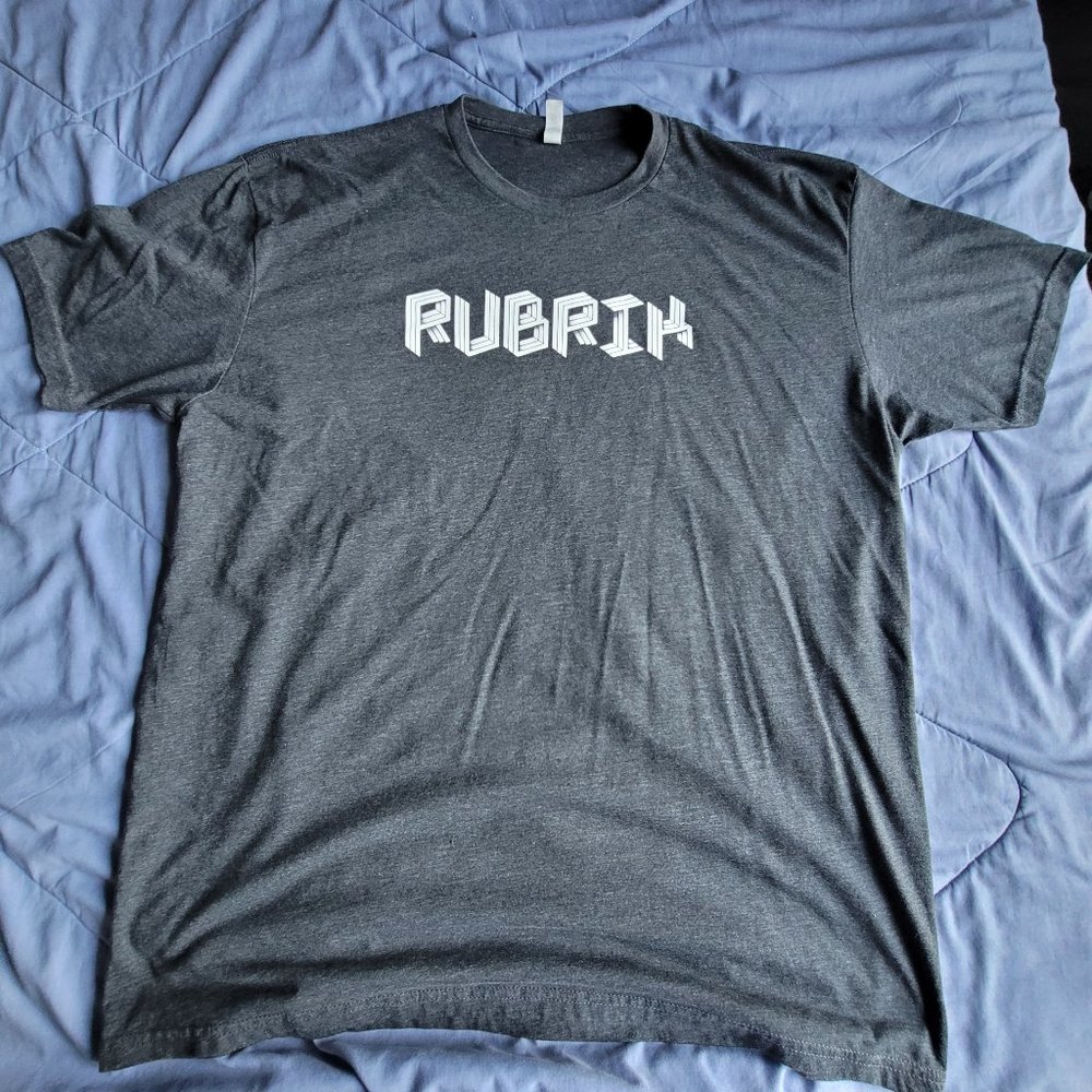 Dark Gray T Shirt, Rubrik, 2X